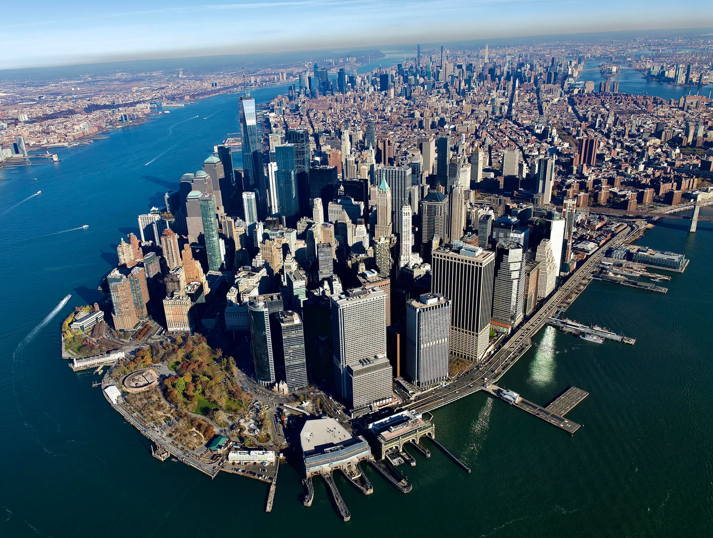 New York Harbor and Lower Manhattan